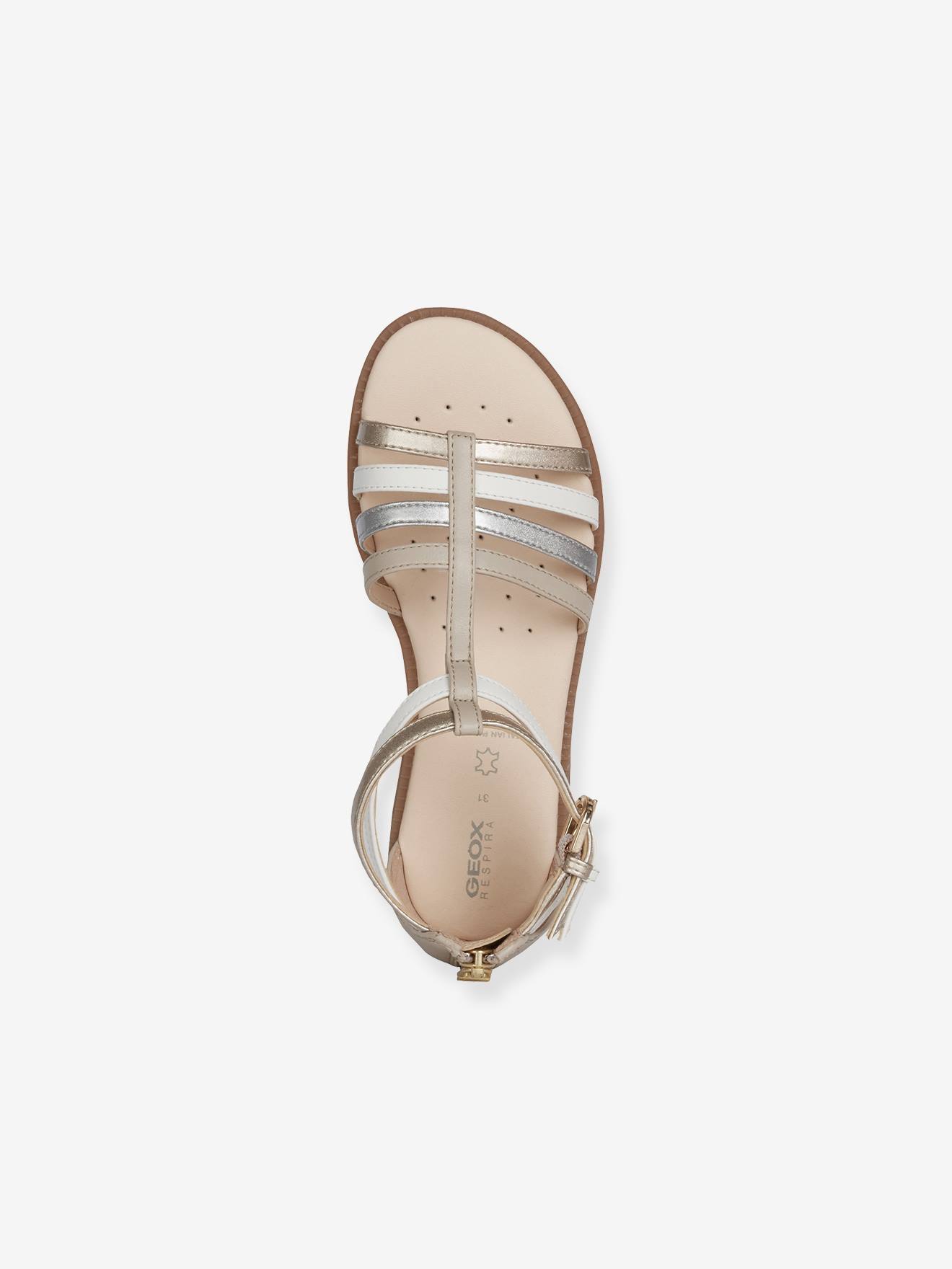 Geox Mädchen Sandalen KARLY G D GEOX - bronze/weiß