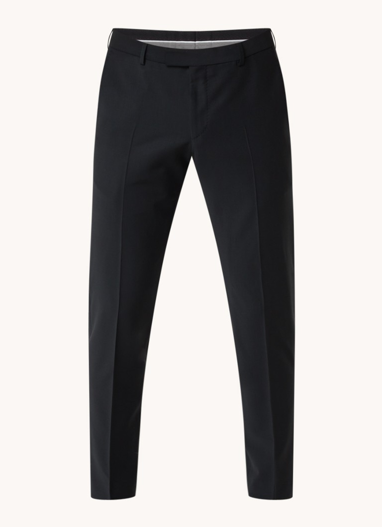 Pantaloni Strelson Flex Cross Mercer Slim Fit din amestec de lână