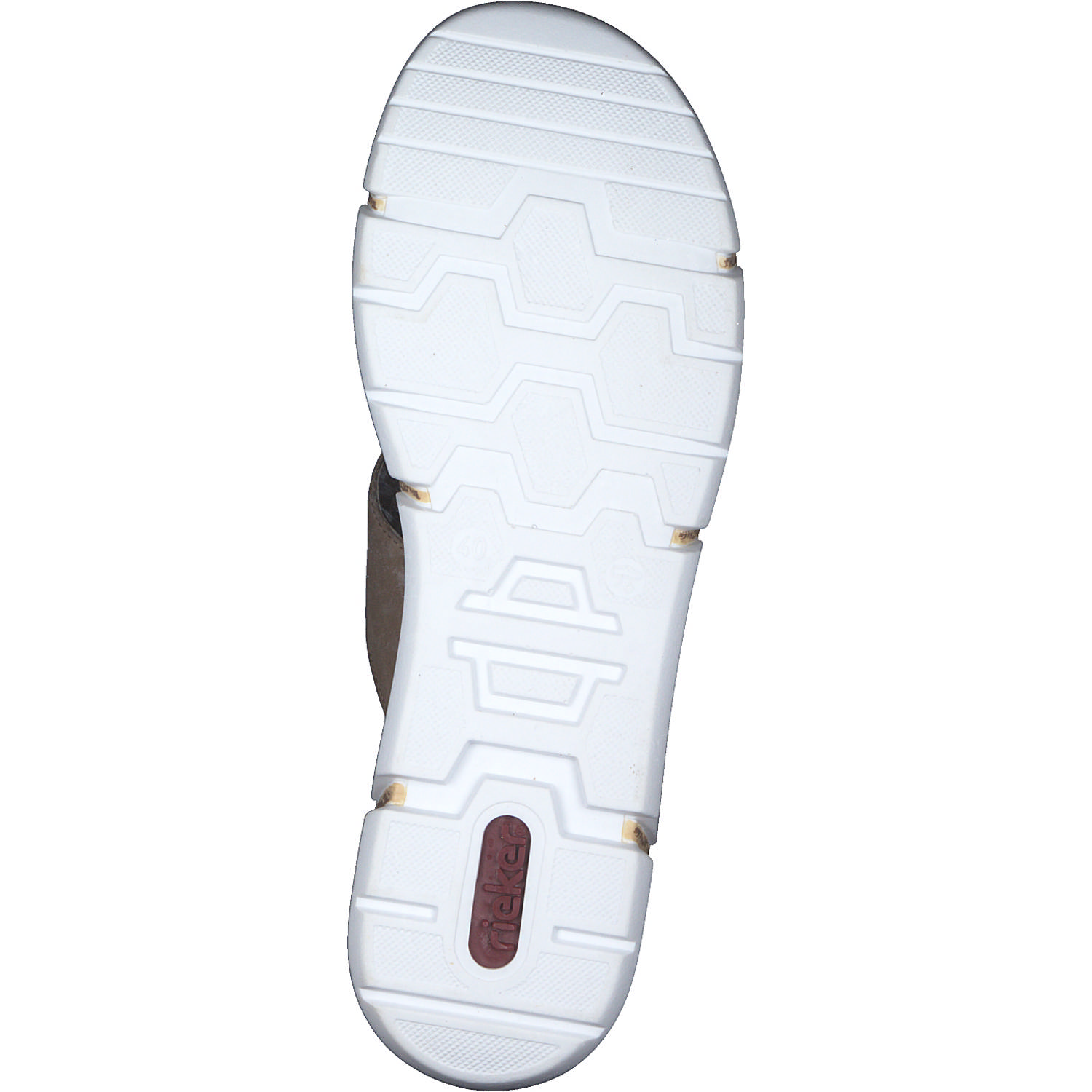 Rieker V2392, Plateau-Pantoletten, Damen, shell