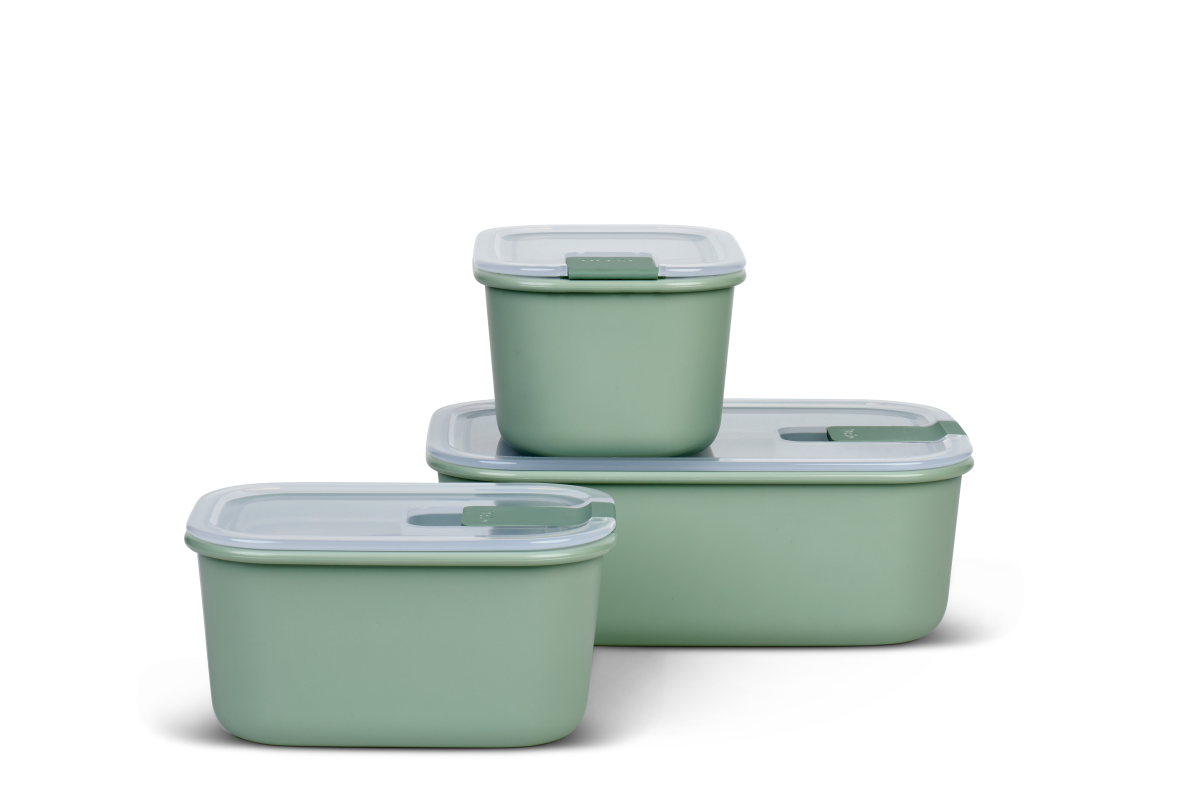 Mepal 3-tlg Aufbewahrungs-Set EasyClip Nordic Sage