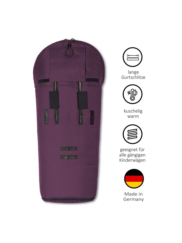 Hofbrucker Lammfell-Fußsack Iglu für Kinderwagen und Buggy in Pflaume günstig kaufen onesize