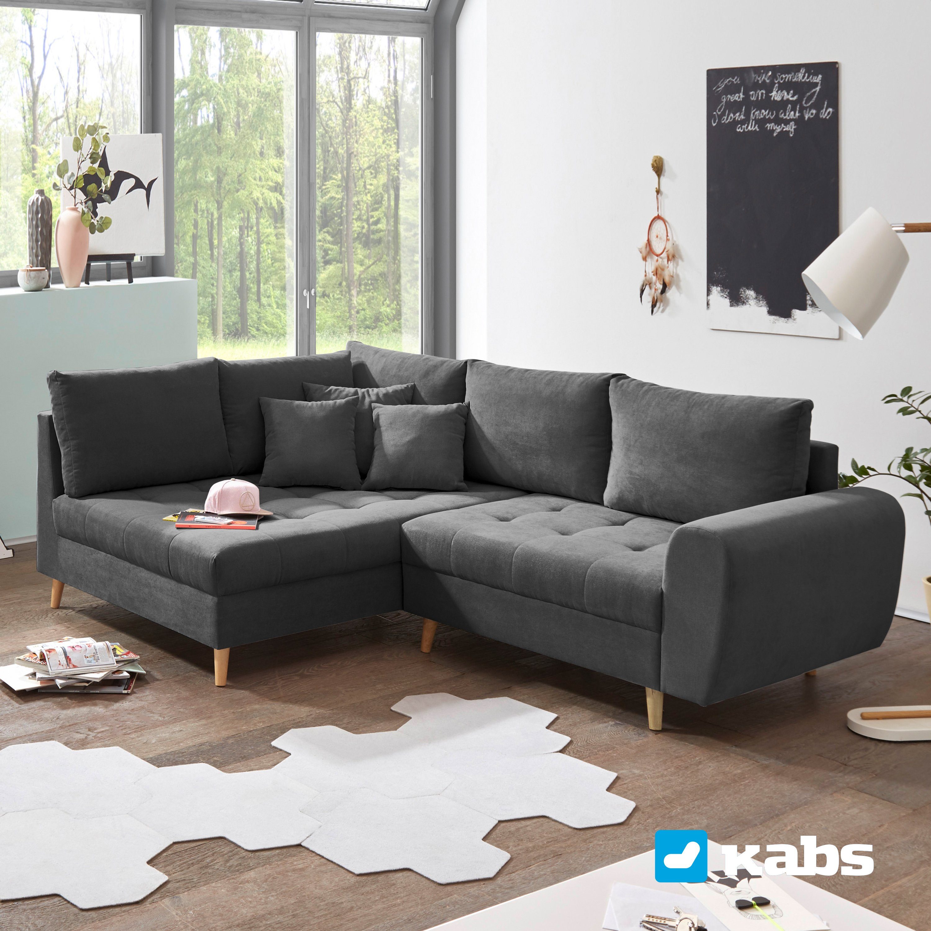 Kabs Polsterwelt Ecksofa Bersone, Rückenkissen, Zierkissen, Made in Europe