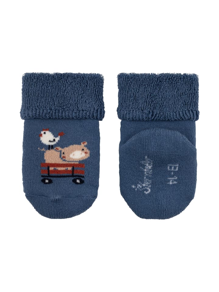 Sterntaler Baby Socken 3er-Pack Tiere in mittelblau günstig kaufen 18