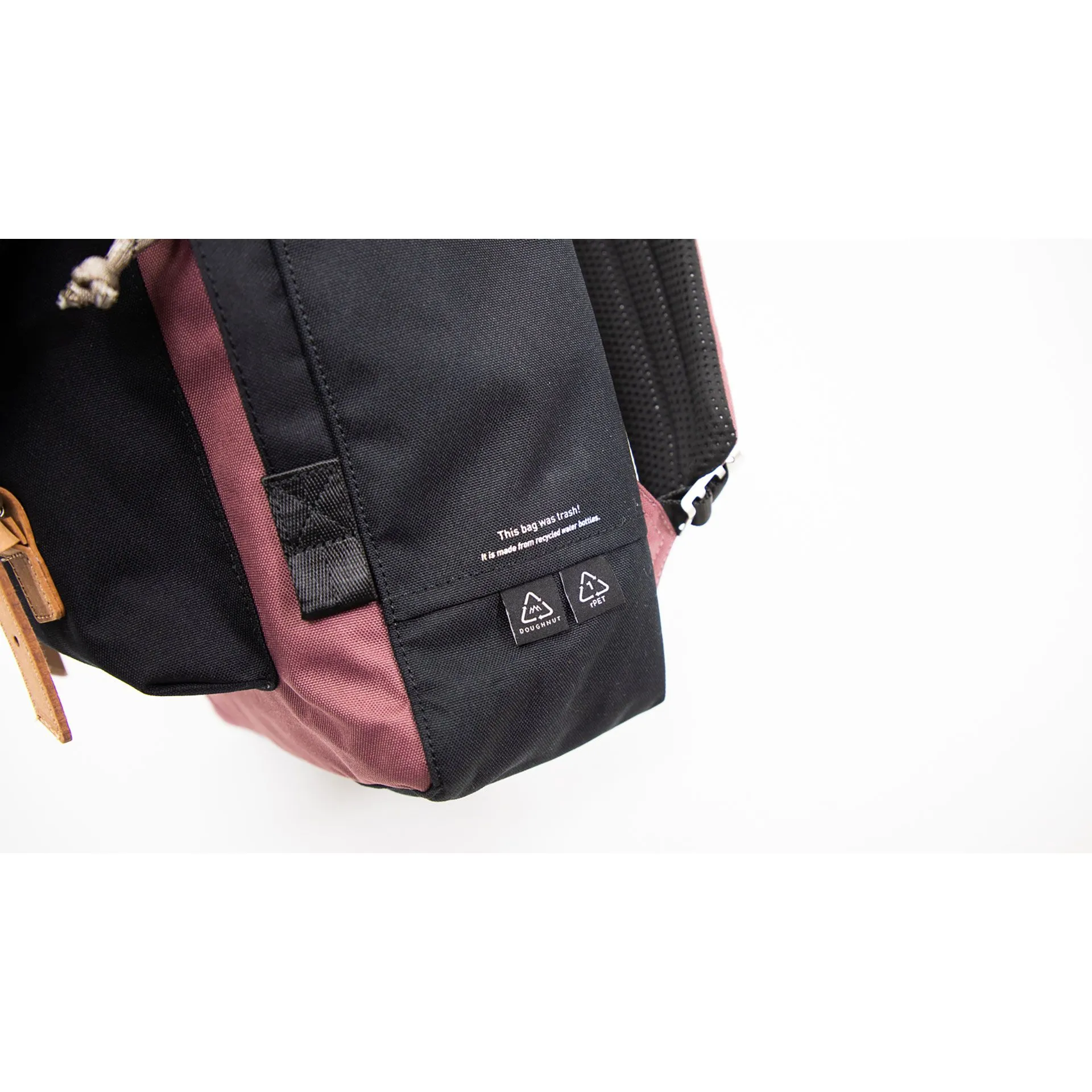 Doughnut Macaroon Large Reborn Backpack - plum x denim