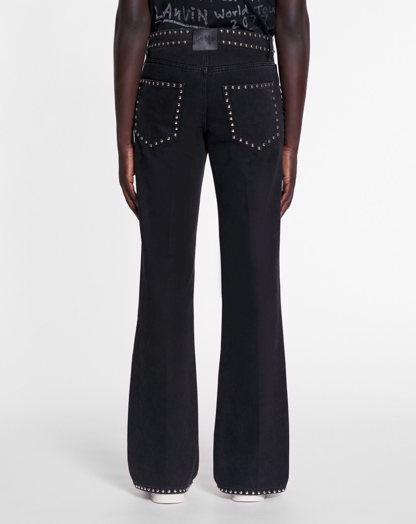 LANVIN X FUTURE PANTALON ÉVASÉ À CLOUS