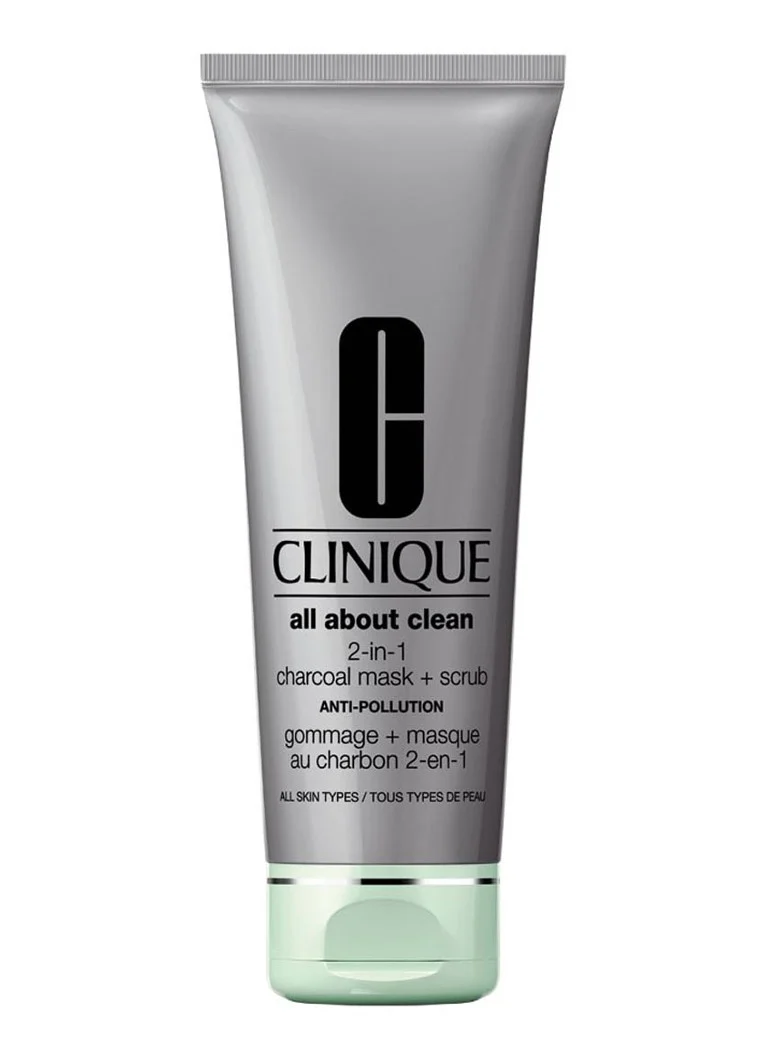 CLINIQUE  2-in-1 All About Clean Charcoal Mask + Scrub - gezichtsmasker & scrub