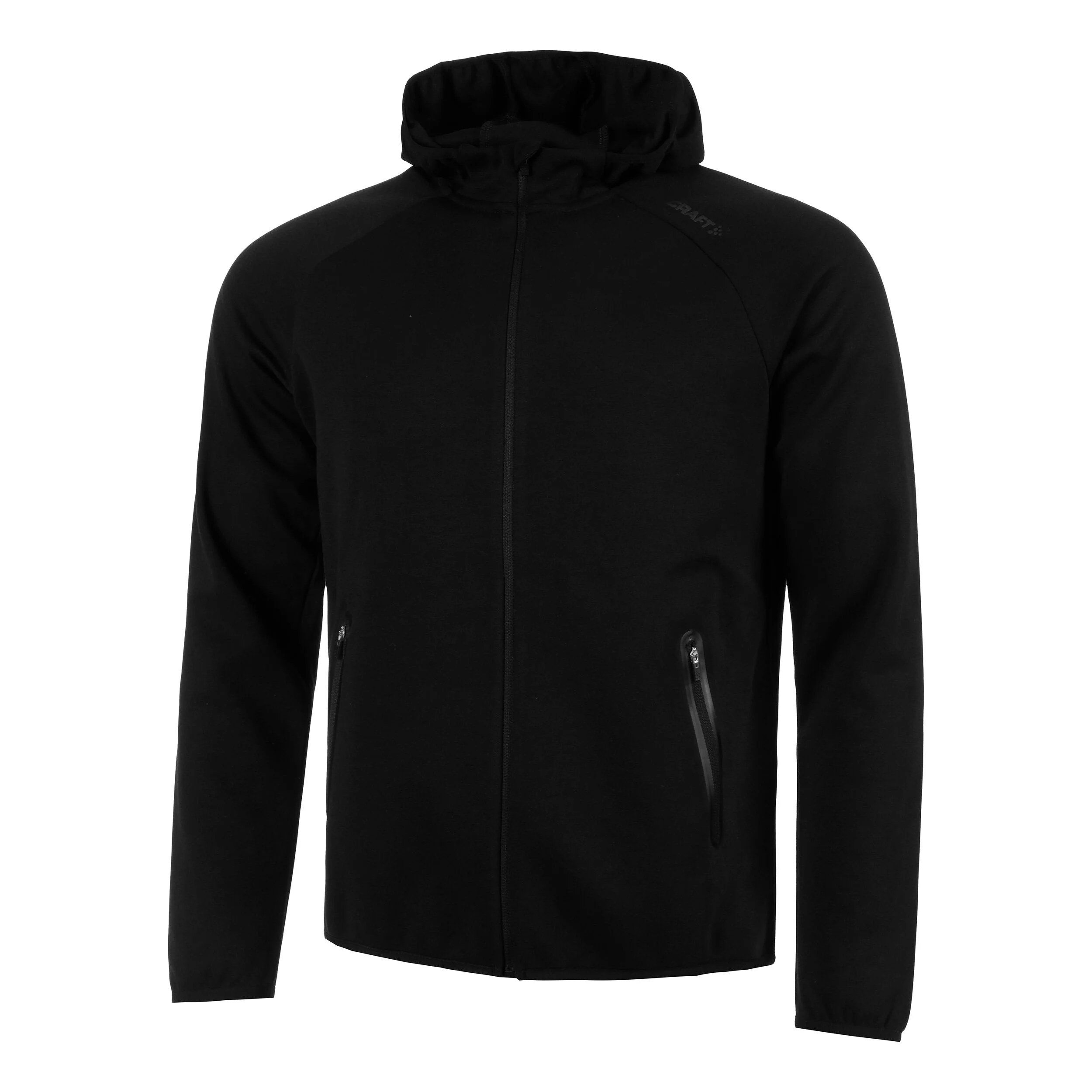 Full Zip Hoody Herren - Schwarz