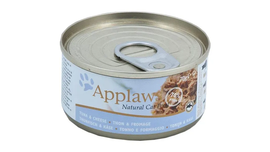 Applaws Katzennassfutter Thunfischfilet & Käse 70g 70 g