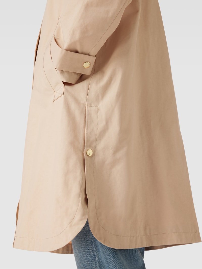 Parka mit Seitenschlitzen in beige
