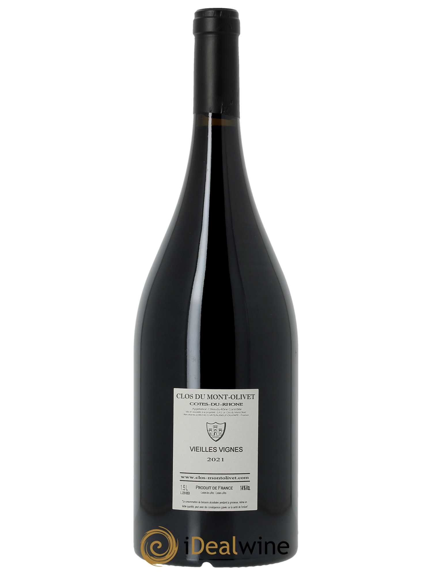 Côtes du Rhône Vieilles Vignes Clos du Mont-Olivet  2021 - Lot de 1 Magnum
