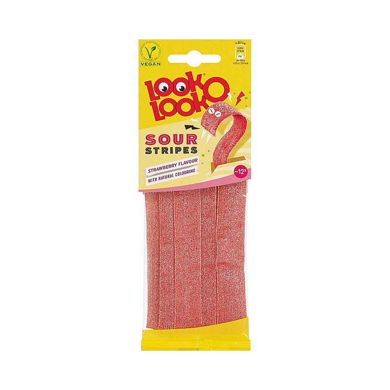 Look o Look Sour stripes 90 g Strawberry Look O Look