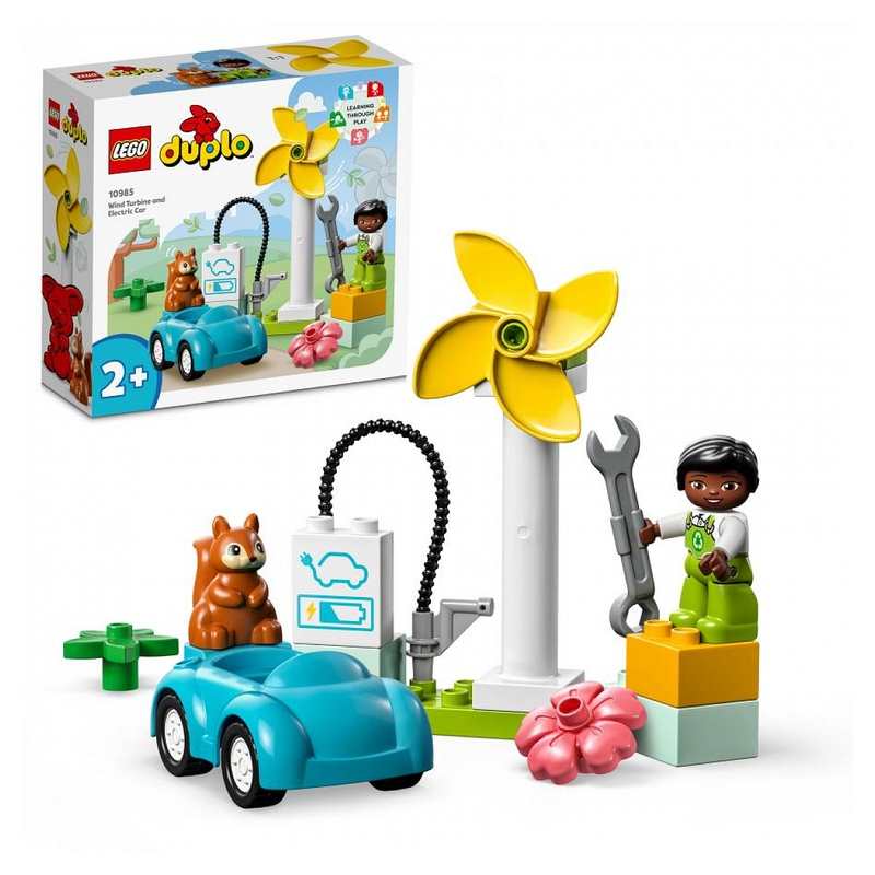 10985 L'éolienne et la voiture électrique LEGO Duplo