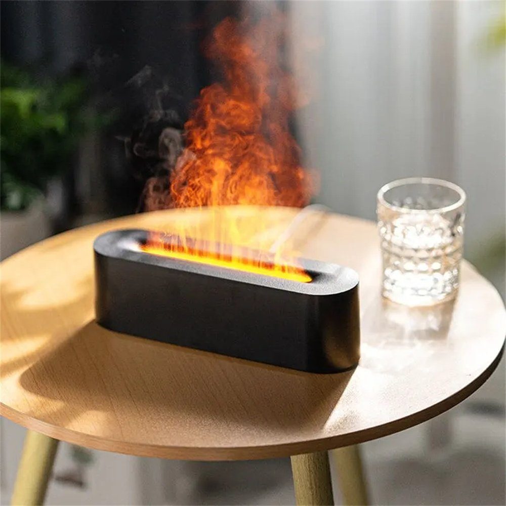 DAYUT Luftbefeuchter Flamme aroma diffusor luftbe feuchter mit 7 farben