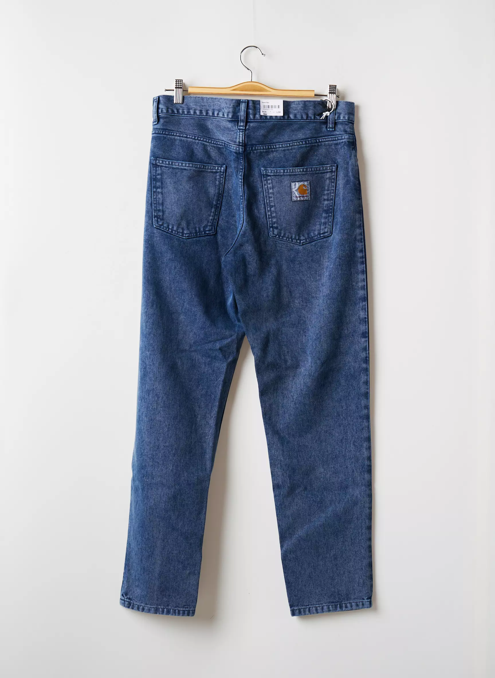 Carhartt Jeans Coupe Droite Homme couleur bleu