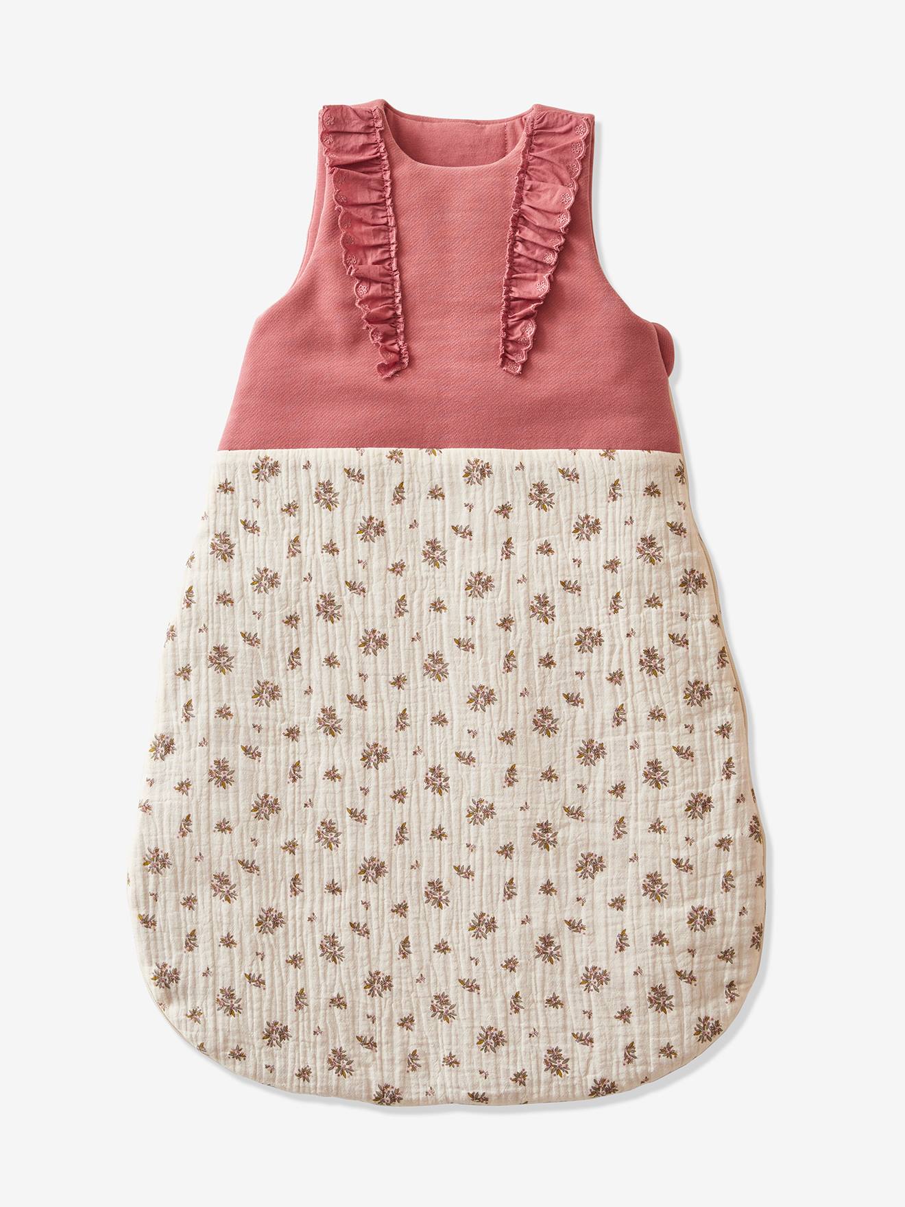 Vertbaudet Baby Winterschlafsack, Ärmel abnehmbar LANDHAUS - altrosa
