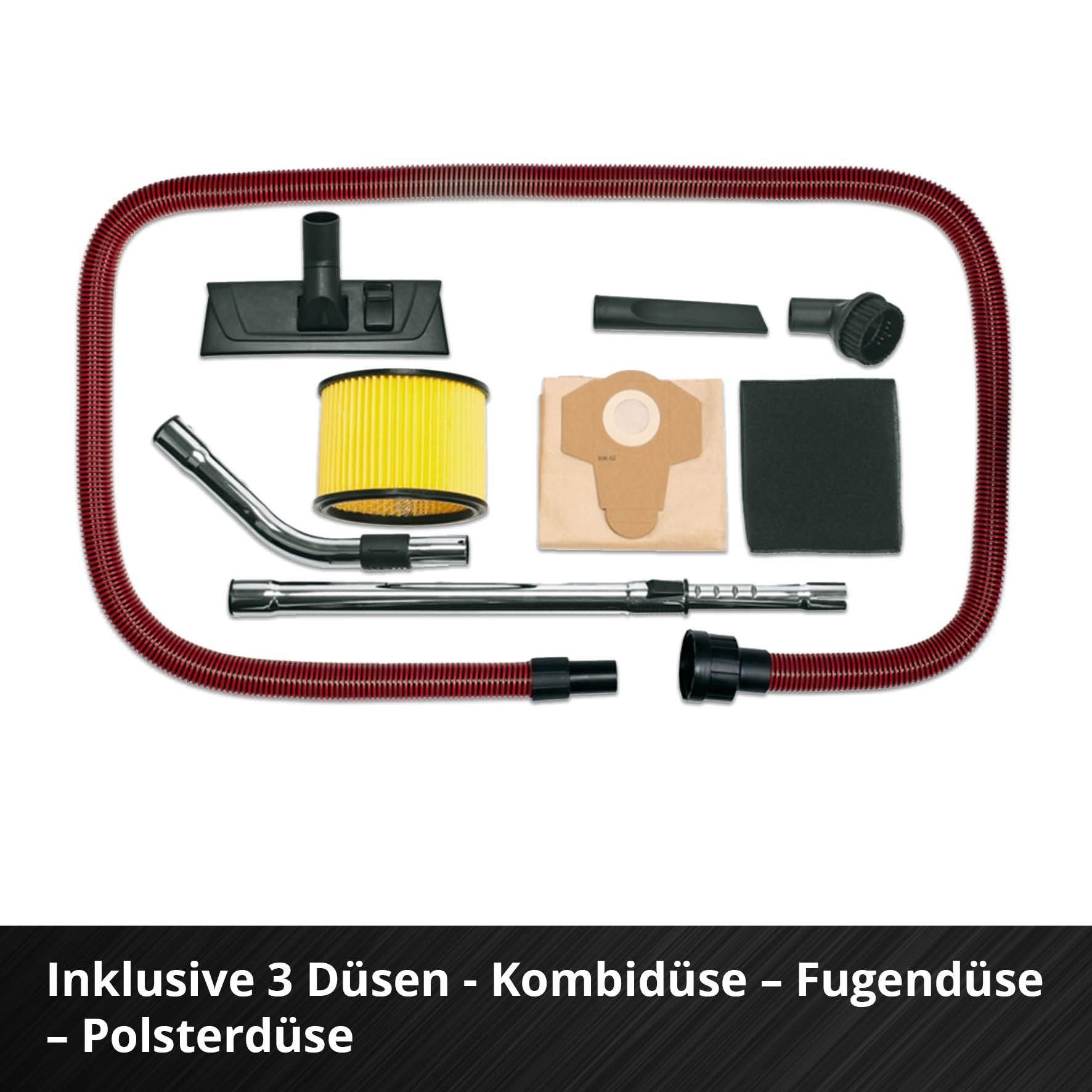 Einhell Nass-Trocken-Akkusauger TE-VC 36/30 Li S-Solo, 900 W, mit Beutel, Power X-Change, ohne Akku und Ladegerät