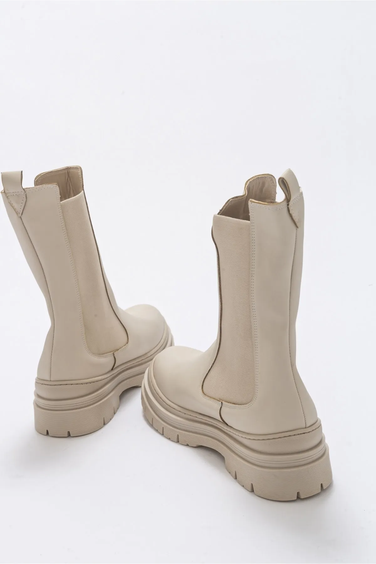 LuviShoes  Sunny Beige Damenstiefel