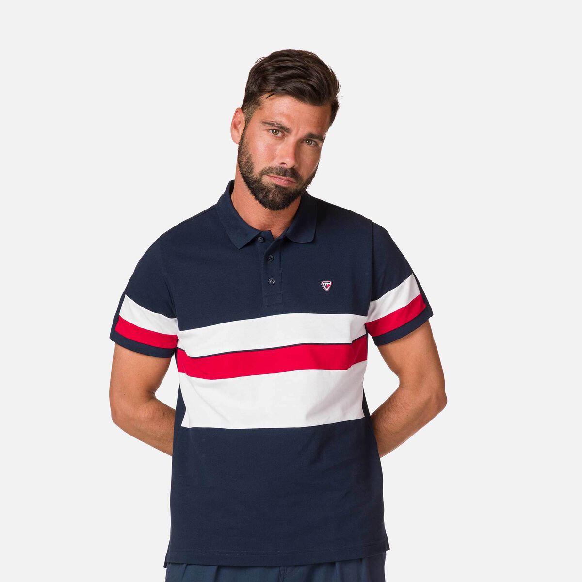 Polohemd mit Streifen für Herren