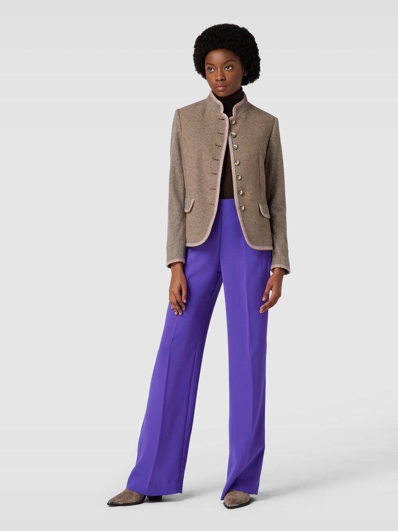 Blazer mit Pattentaschen in taupe