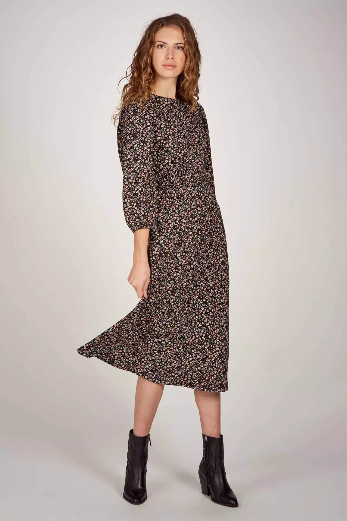 Only Robes Mi Longues Femme couleur noir
