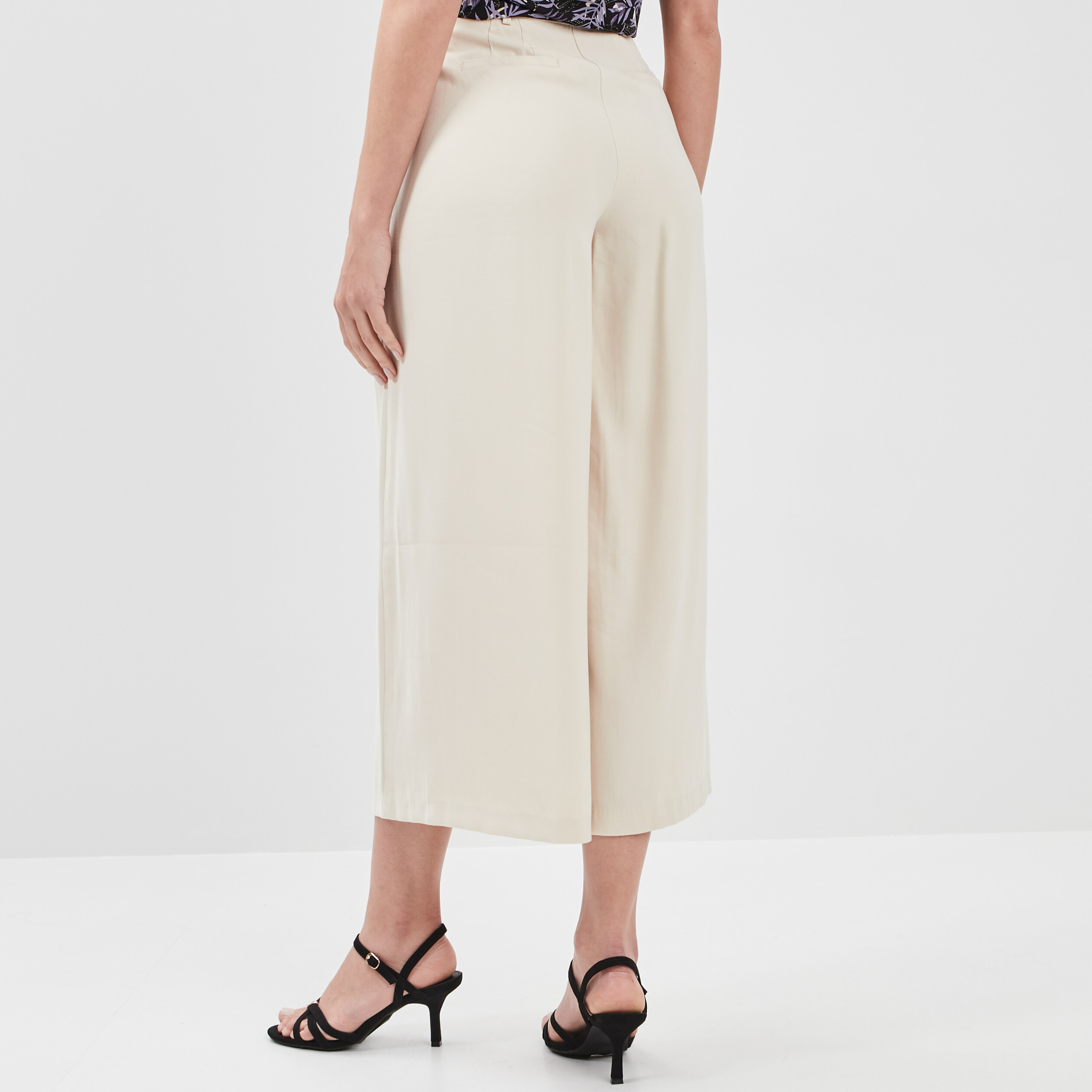 Jupe-culotte large sable femme | La Halle