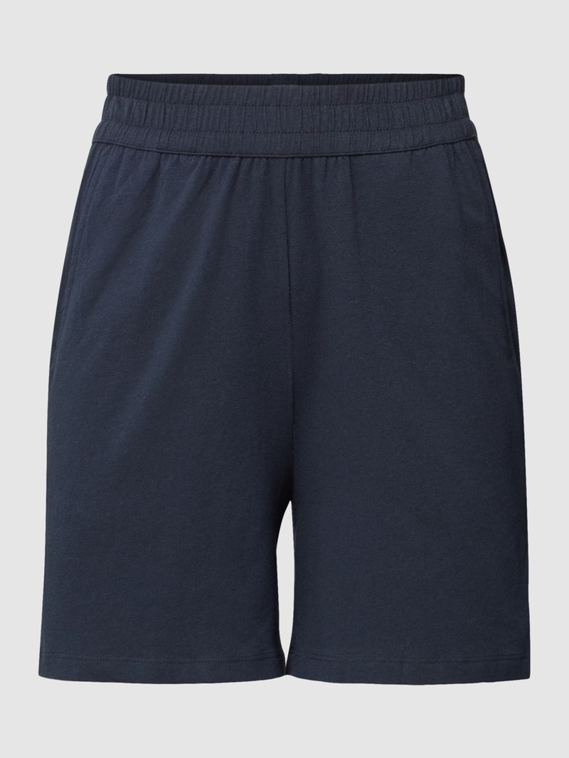 Pyjama-Shorts mit elastischem Bund in marineblau