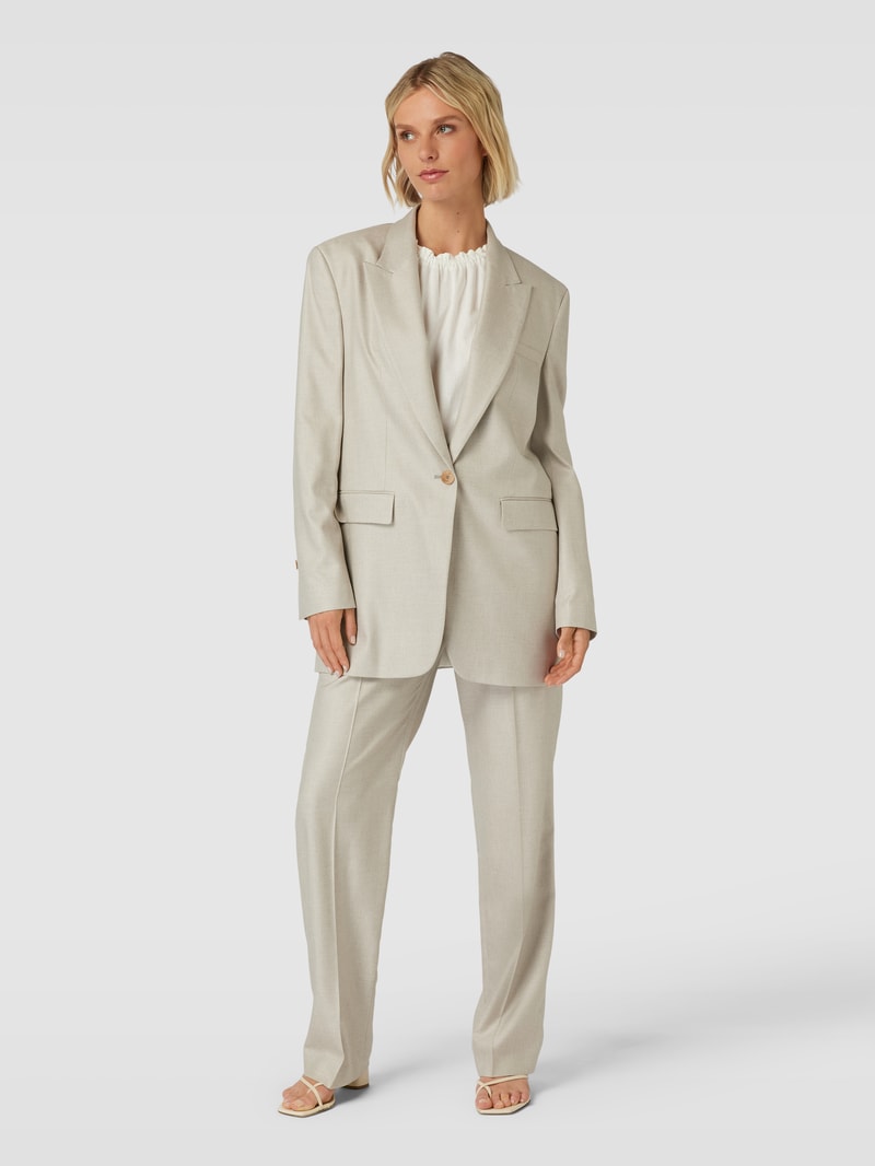Blazer mit Leistentaschen in sand