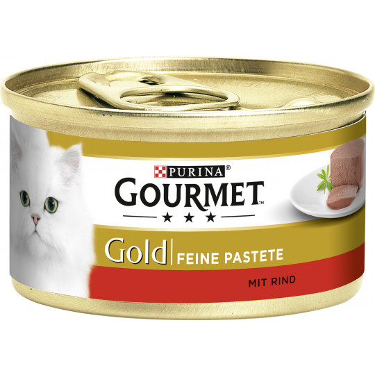 Purina Gourmet Gold Feine Pastete mit Rind 85G