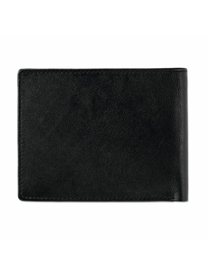 BVB BVB-Ledergeldbörse in schwarz günstig kaufen 15 cm