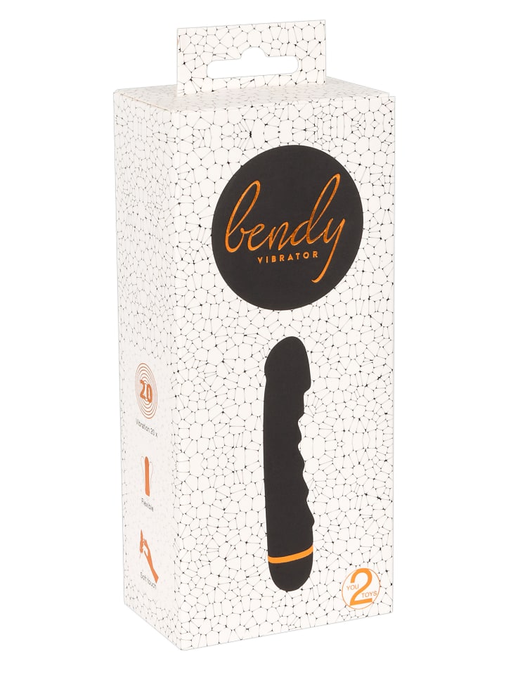 You2Toys Vibrator Bendy Ripple Vibrator in schwarz günstig kaufen 16,5 cm