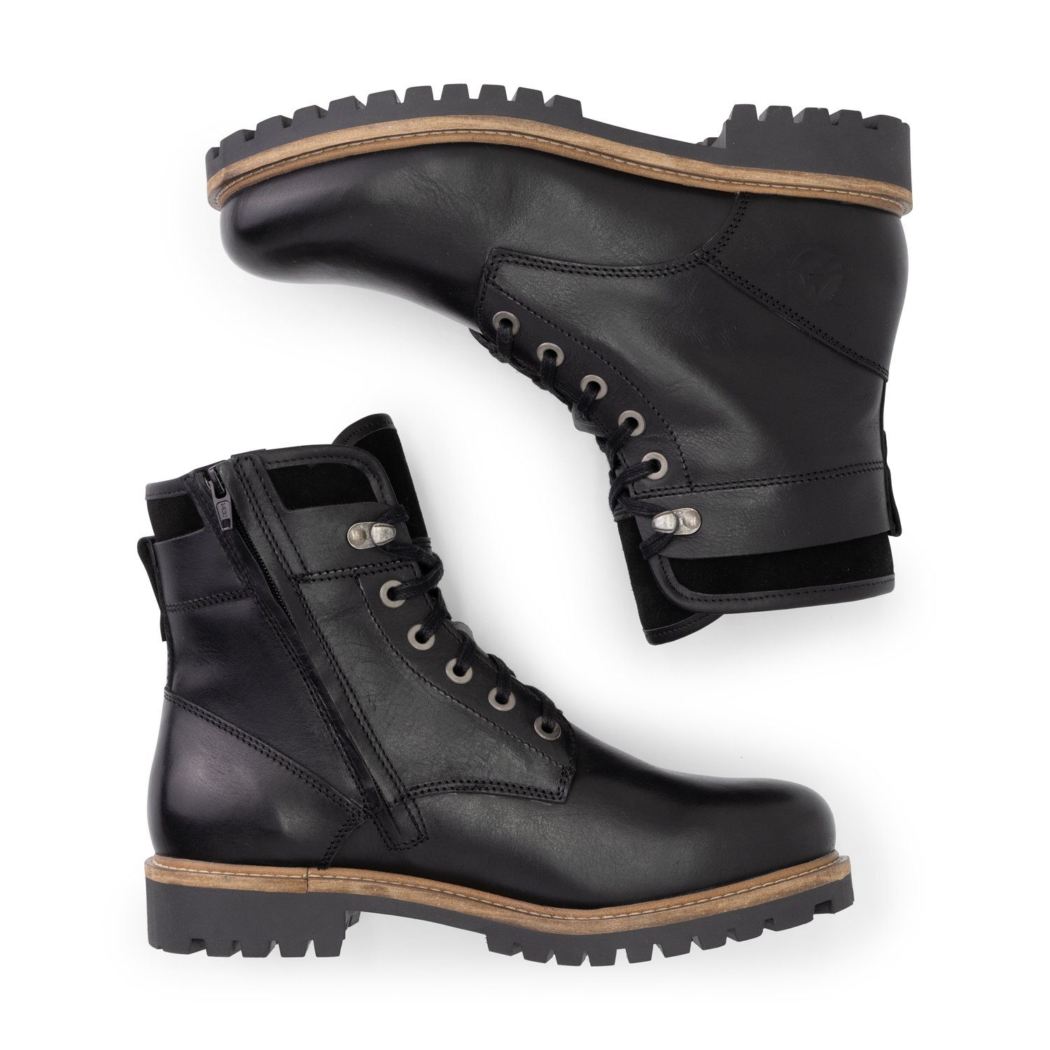 Travelin' Langesund Men Schnürschuh (Schnürsenkel und Reißverschluss) echtes leder