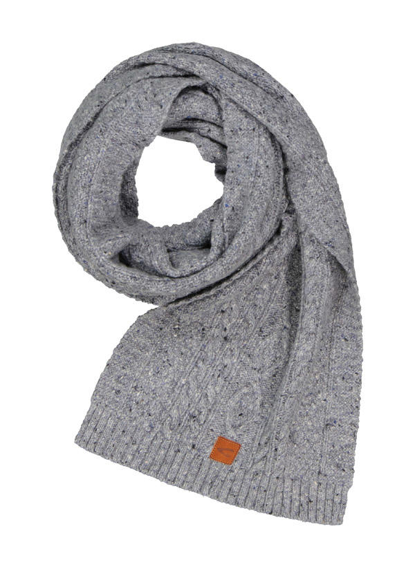 camel active, Schal, Wolle-Alpaka, grau meliert