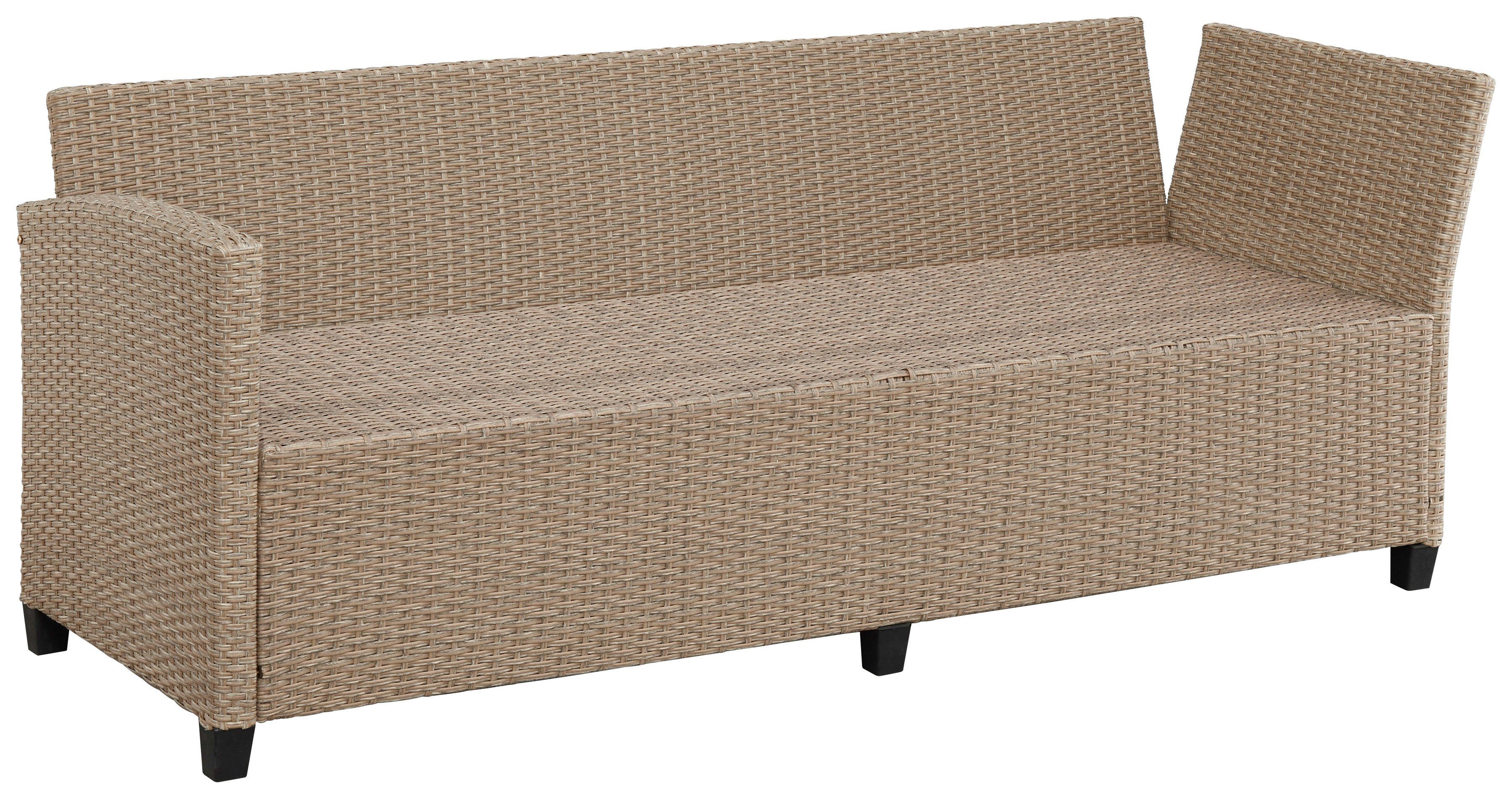 KONIFERA Gartenlounge-Set Rotterdam, (20-tlg), 3 Sofas, 2 Hocker, Tisch 120x82 cm, Polyrattan