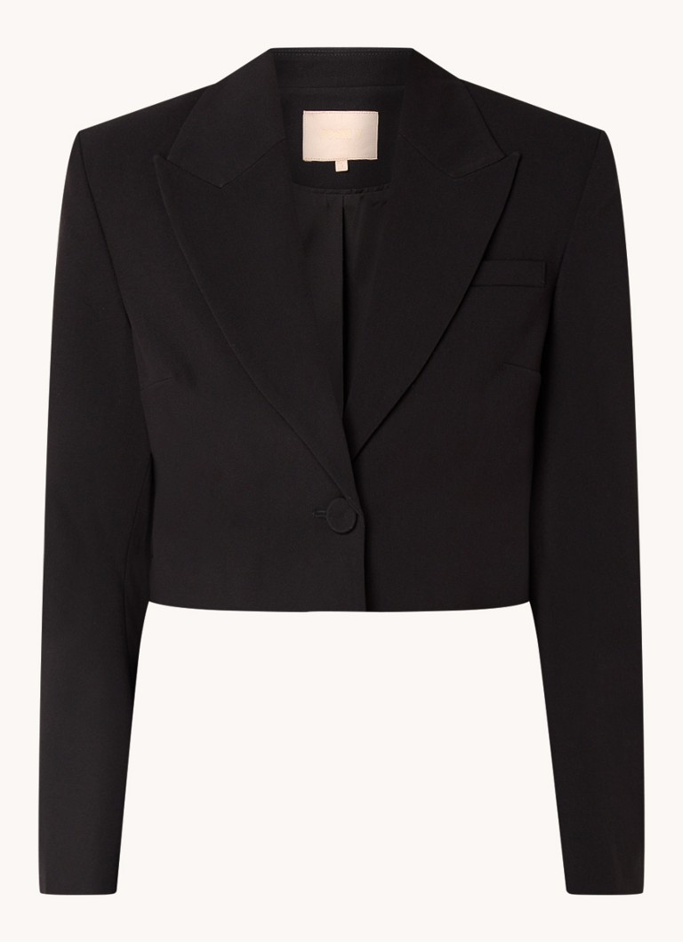 JOSH V Andy cropped blazer with shoulder pads
