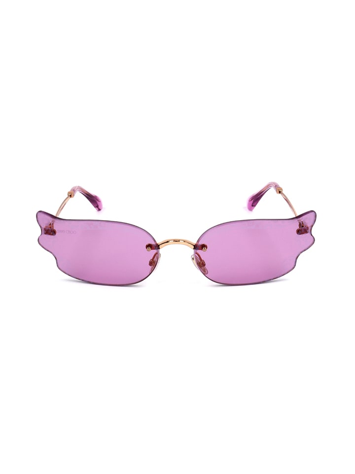 Jimmy Choo Damen-Sonnenbrille in Lila-Gold günstig kaufen 65
