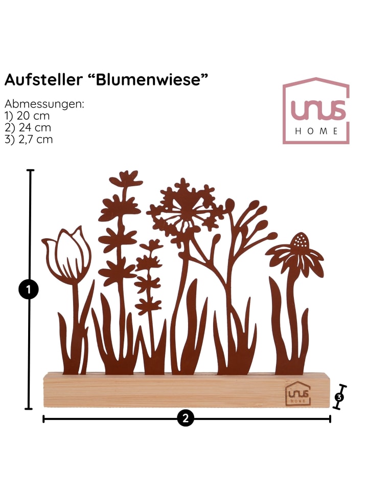 UNUS Aufsteller Blumenwiese in Rost günstig kaufen onesize