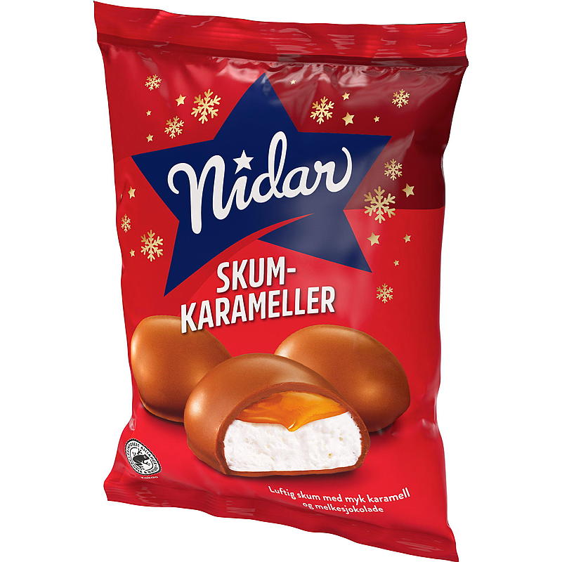 Nidar Skumkarameller 190 g Nidar