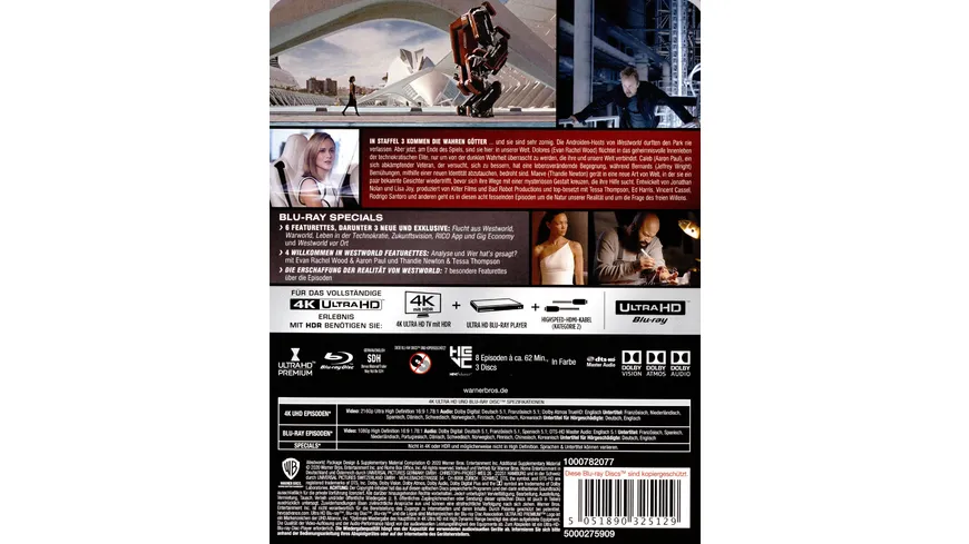 Westworld - Staffel 3  - Steelbook  (3 4K Ultra HD) (+ 3 Blu-ray 2D)