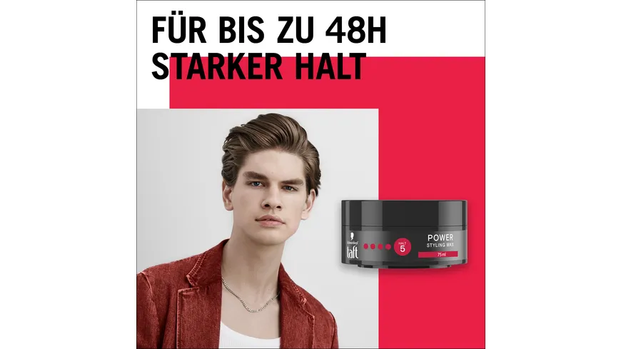 TAFT Styling Wax Power 75ml - Haltegrad 5 - sehr starker Halt 75 ml