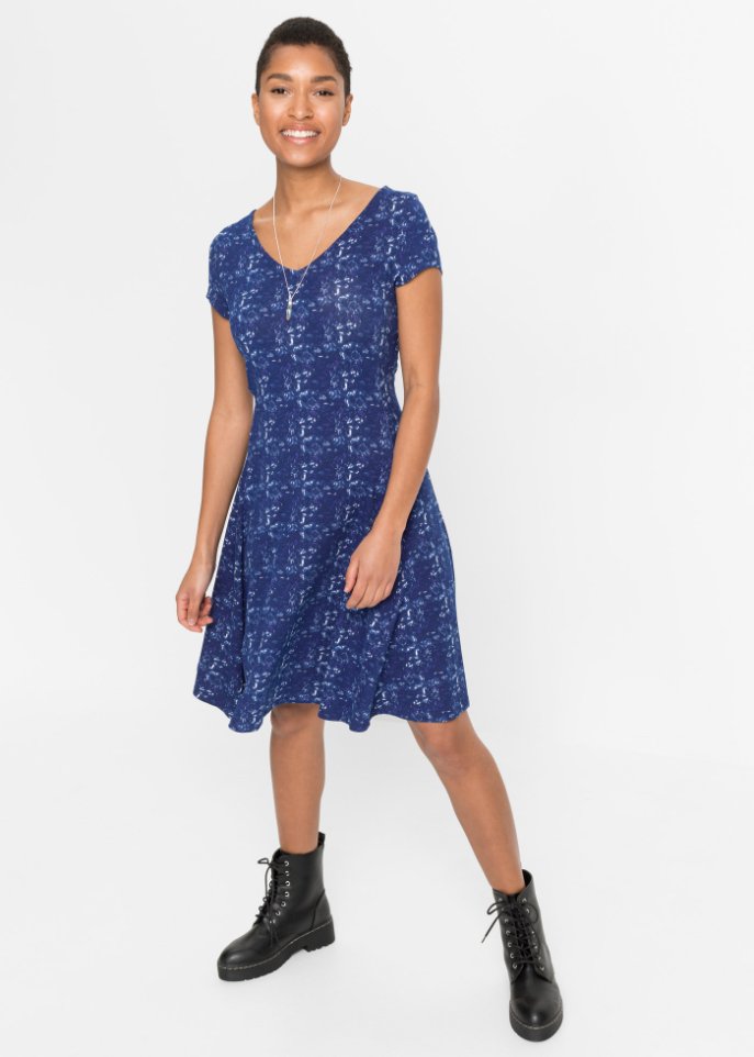 Shirtkleid im Batik-Look