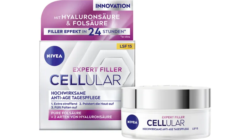 NIVEA Cellular Expert Filler Hochwirksame Anti-Age Tagespflege LSF15 50 ml