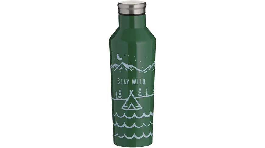 TYPHOON Isolierflasche aus Edelstahl PURE STAY WILD 0,5l grün