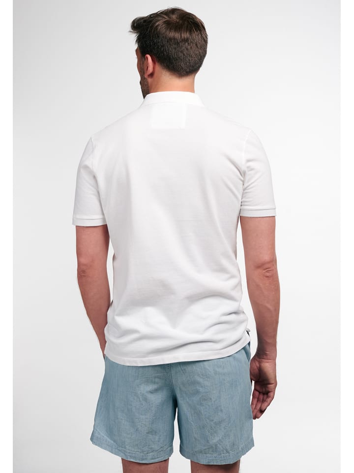 Eterna Poloshirt in Weiß günstig kaufen