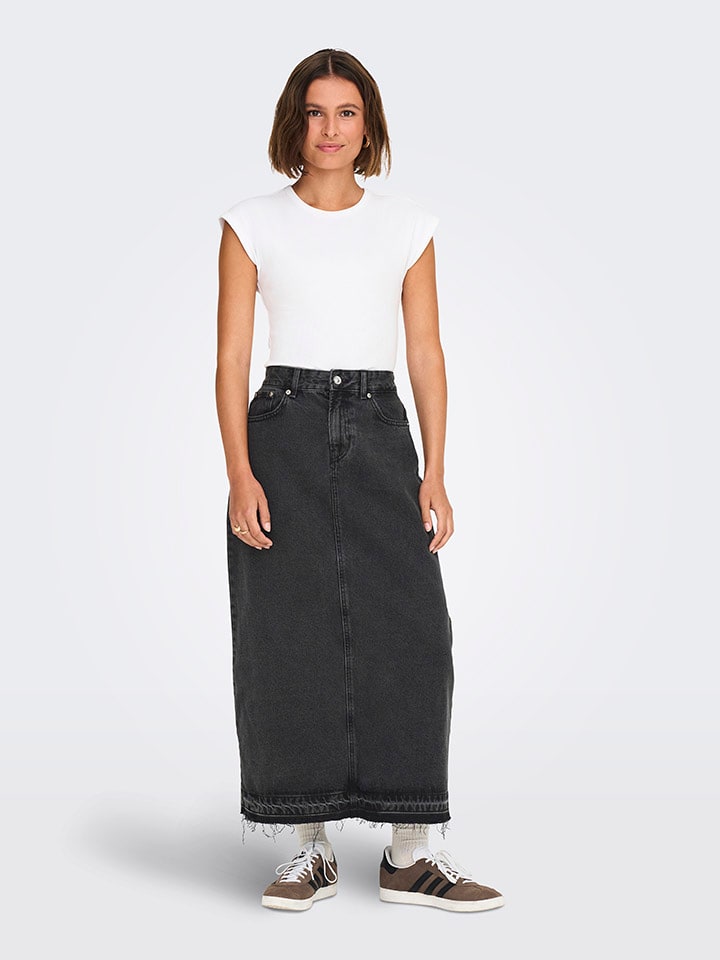 ONLY Jeansrock in Anthrazit günstig kaufen