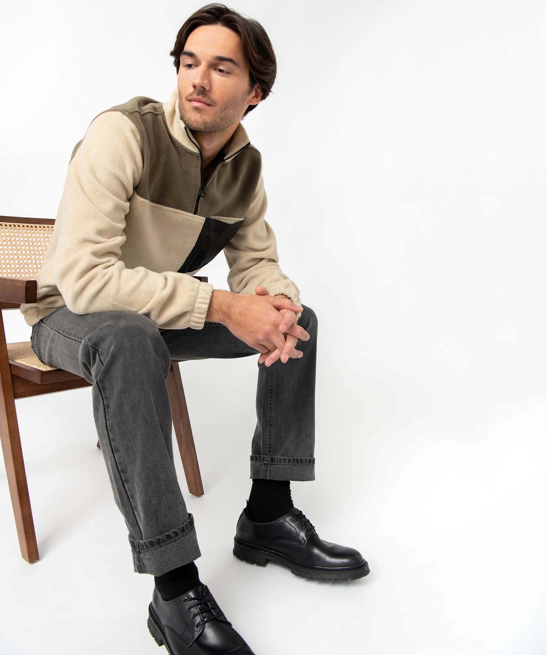 Jean homme coupe Regular légèrement délavé grey | GEMO