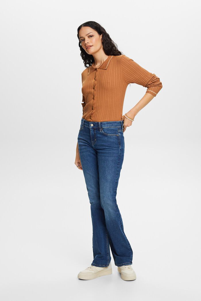 Bootcut Jeans mit mittlerer Bundhöhe