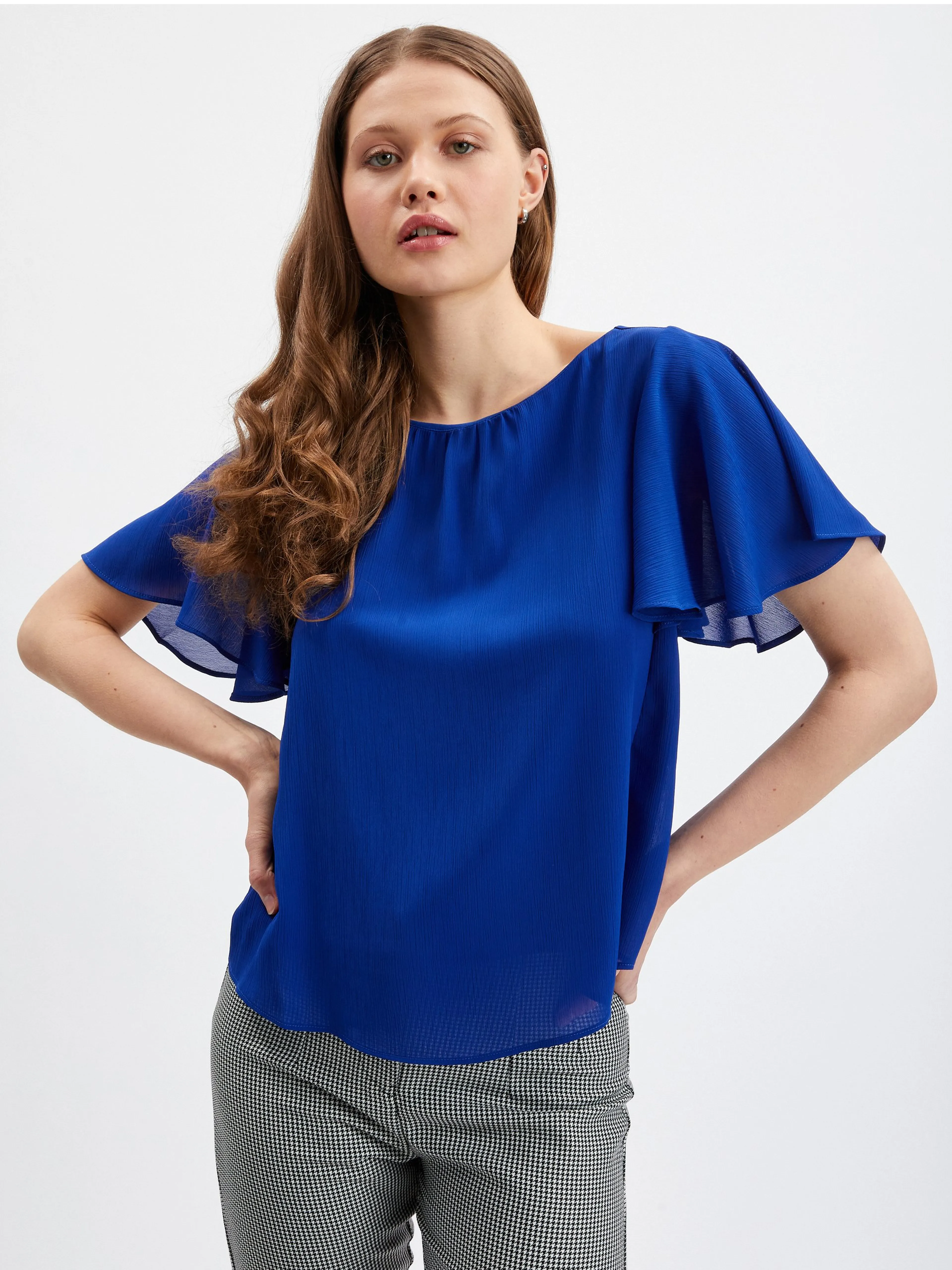 Blaue Damenbluse ORSAY