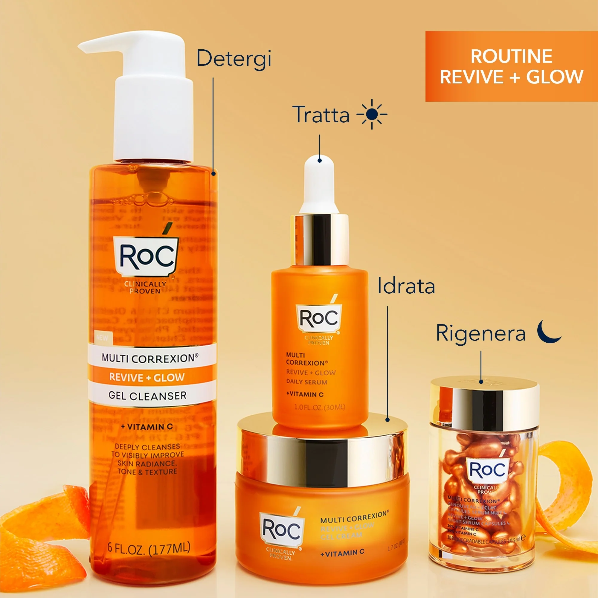 Multi Correxion Revive + Glow Face Cream Gel - Illuminating face gel, Global effect face gel