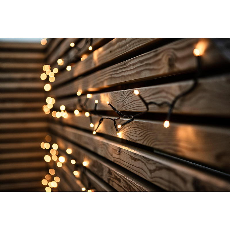 Light IT Lyslenke 240 LED Varmhvit transp Gudbrandsdalen