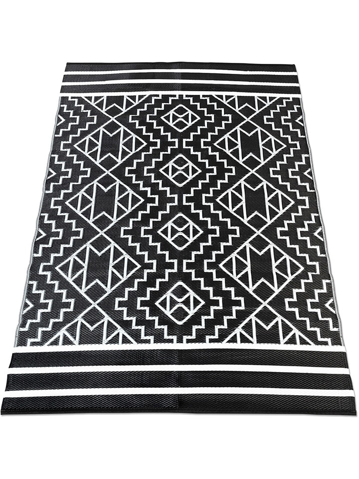 Inkazen Outdoor-Teppich in Schwarz/ Weiß günstig kaufen